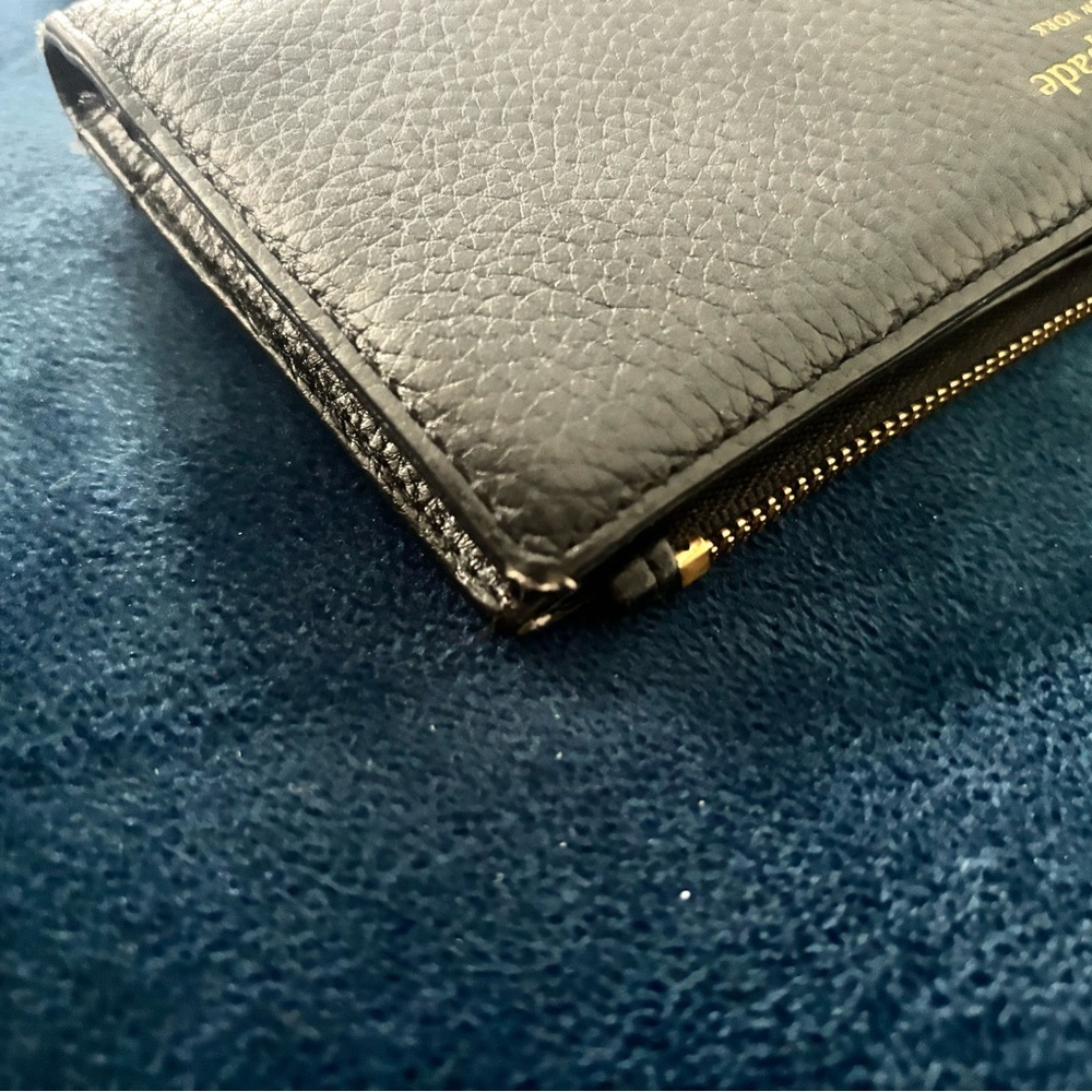 Kate Spade Black Leather Wallet Clutch - Picture 6 of 14